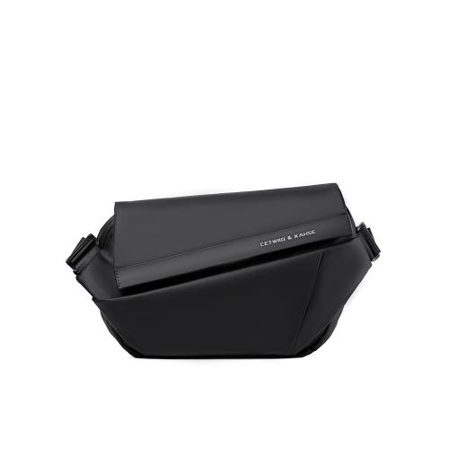 防水斜挎包男2026骑行机能工装包牛津布时尚男士胸包通勤单肩包