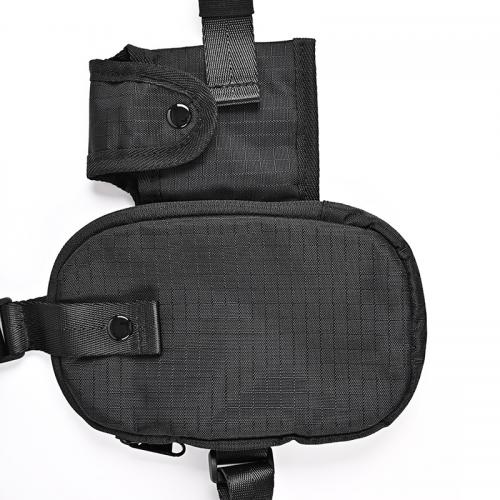 KWQ战术马甲LED包骑手夜间骑行背包双肩防水LED屏夜骑夜光反光