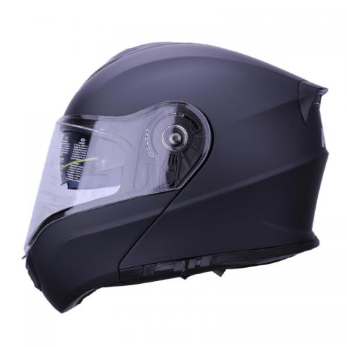 专供头盔ECE认证安全骑行摩托车黑色ABS翻转专利设计防撞骑手